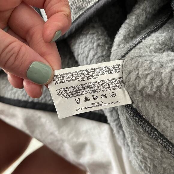 Orvis Men's Denali Fleece Sweater Vest Full Zip Heather Gray With Pockets Medium - Picture 7 of 8